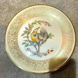 LENOX anniversary birds vintage plate decor hang attached